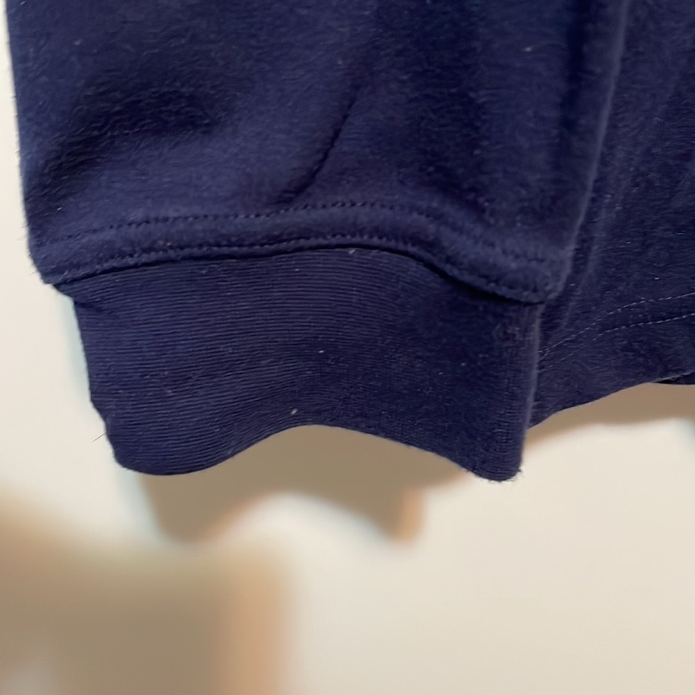 Mens navy blue high neck shirt - Picture 4 of 6